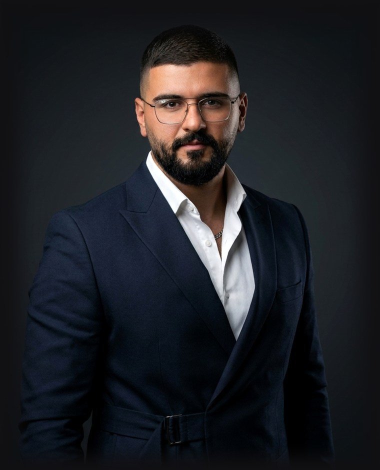 Mostafa Khalil, marketing and growth consultant, studio portrait